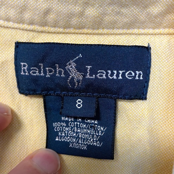 Ralph Lauren Yellow Casual Button Down Shirt - Picture 3 of 4